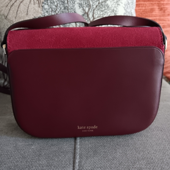 Kate Spade Suede/Leather Crossbody - Picture 6 of 11